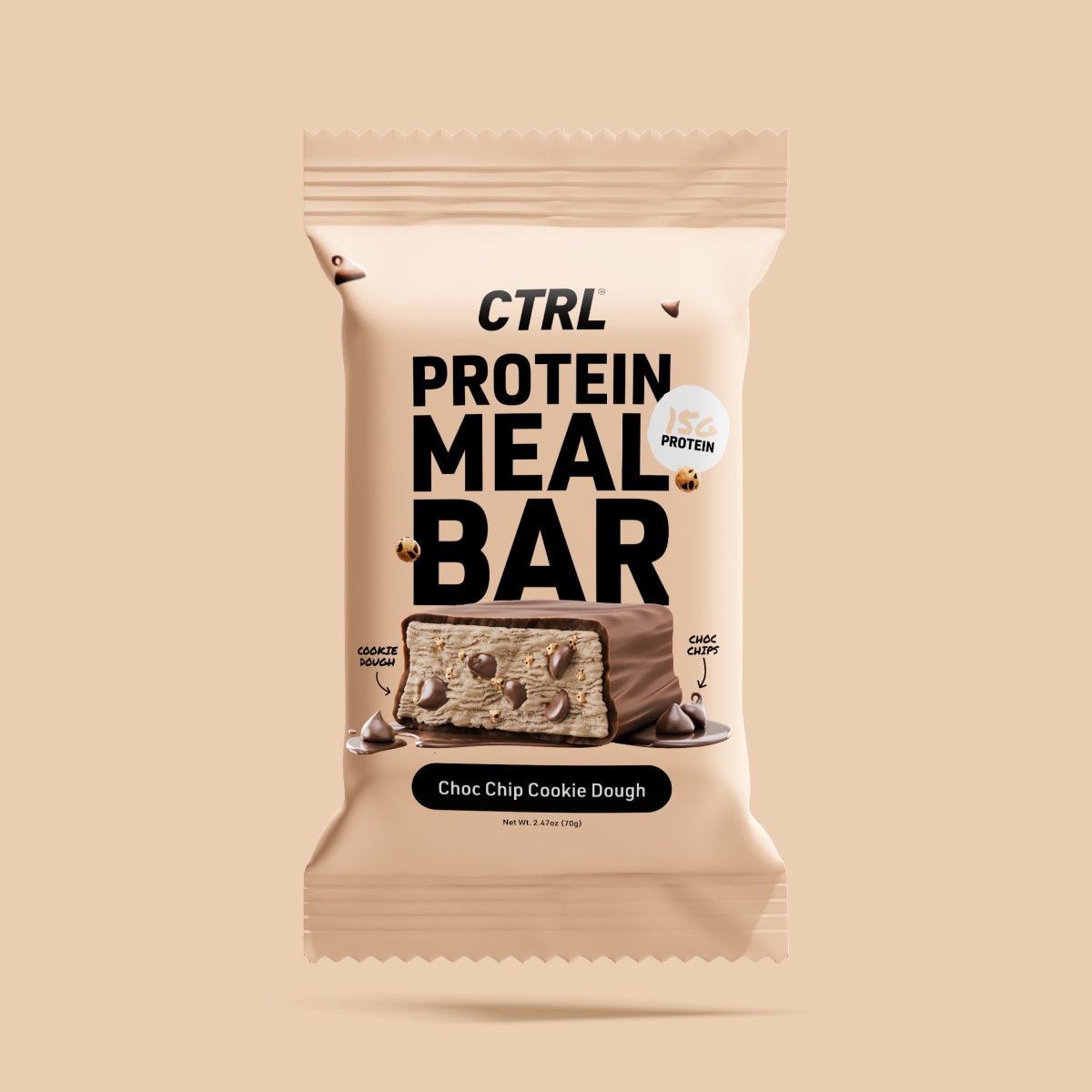 Choc Chip Cookie Dough - Protein Meal Bar (1 Bar)